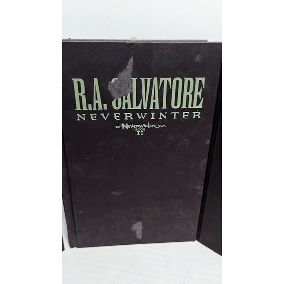 FORGOTTEN REALMS THE NEVERWINTER SAGA R.A. SALVATORE BOOKS 1-4 HARDCOVER SIGNED - Picture 5 of 15